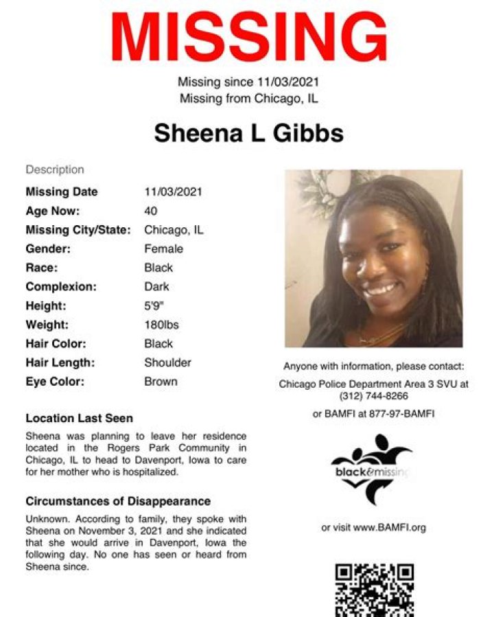 Chicago Sheena Gibbs Missing Update 2024 Is